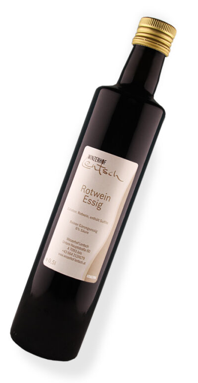 Flaschenfoto Rotweinessig vom Winzerhof Lentsch